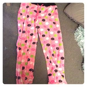 Pink Polka Dot Pajama Pants